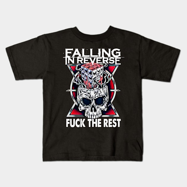 Keep Falling, Never Land In Reverse Mode Kids T-Shirt by Crazy Frog GREEN